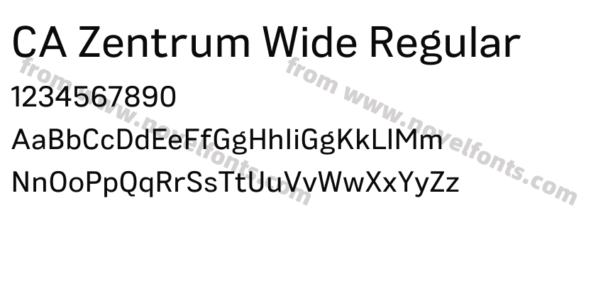 CA Zentrum Wide RegularPreview