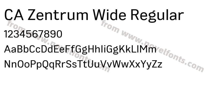 CA Zentrum Wide RegularPreview
