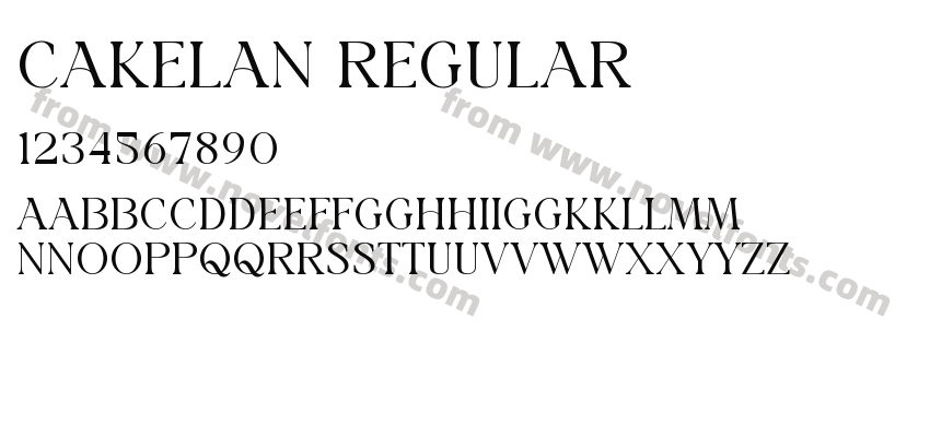 CAKELAN RegularPreview