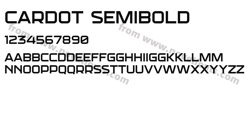 CARDOT SemiboldPreview