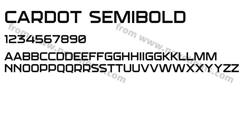 CARDOT SemiboldPreview