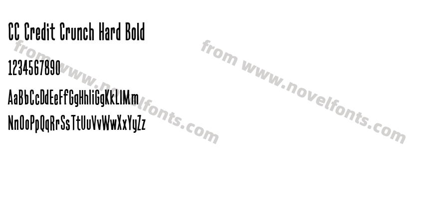 CC Credit Crunch Hard BoldPreview