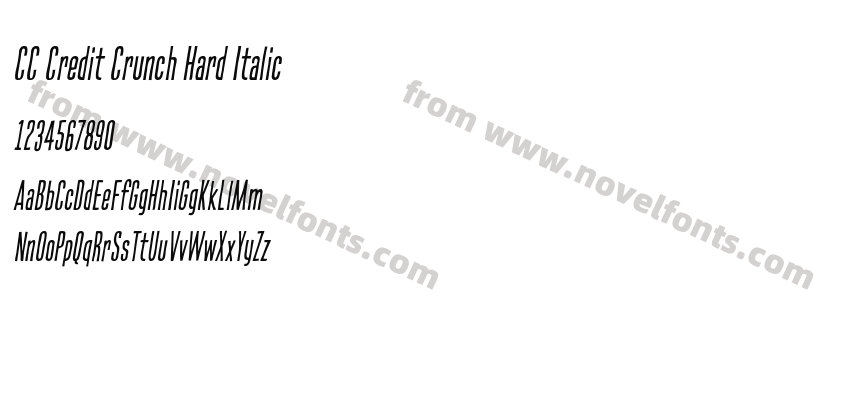 CC Credit Crunch Hard ItalicPreview
