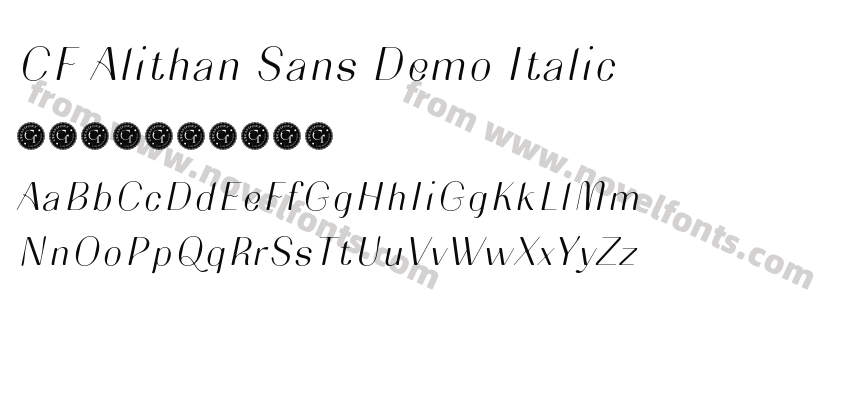 CF Alithan Sans Demo ItalicPreview