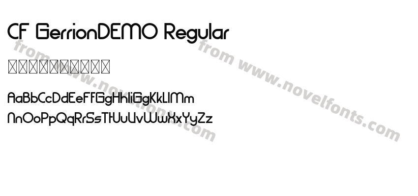 CF GerrionDEMO RegularPreview