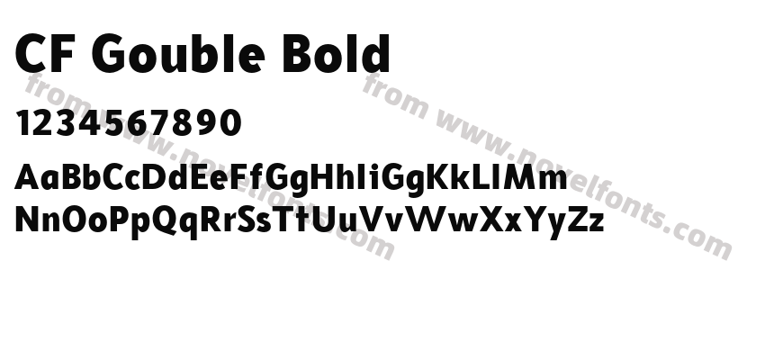 CF Gouble BoldPreview