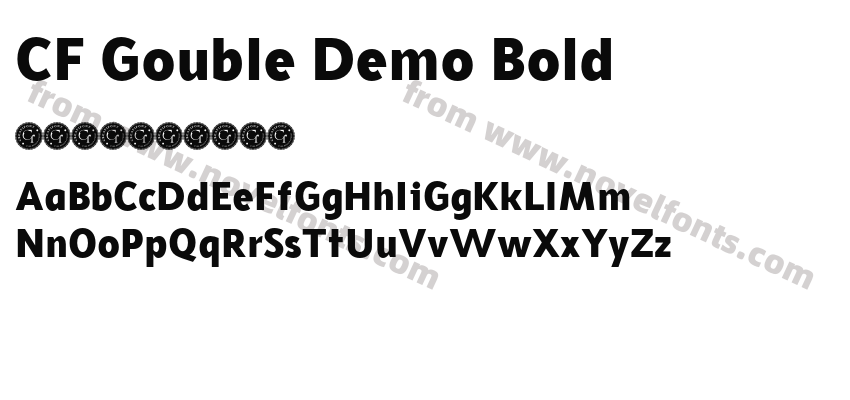 CF Gouble Demo BoldPreview