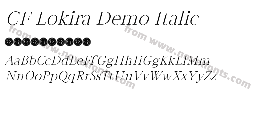 CF Lokira Demo ItalicPreview