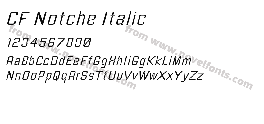 CF Notche ItalicPreview