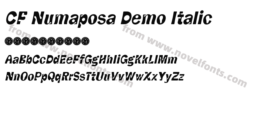 CF Numaposa Demo ItalicPreview