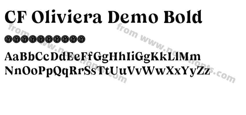 CF Oliviera Demo BoldPreview