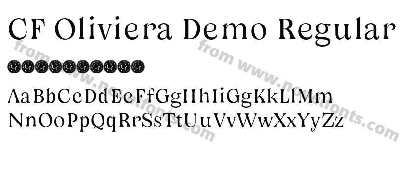 CF Oliviera Demo RegularPreview
