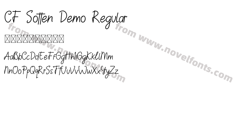 CF Sotten Demo RegularPreview