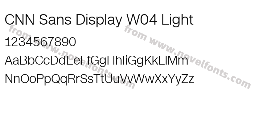 CNN Sans Display W04 LightPreview