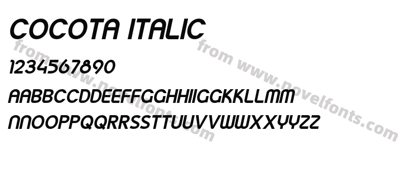 COCOTA ItalicPreview