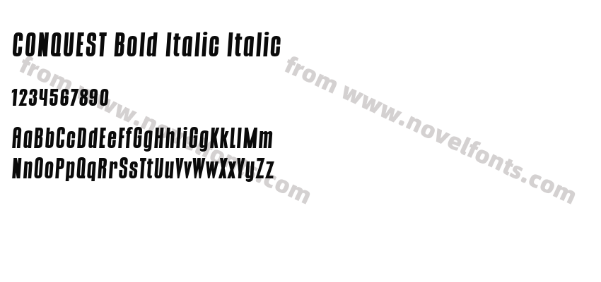 CONQUEST Bold Italic ItalicPreview
