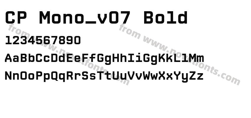 CP Mono_v07 BoldPreview