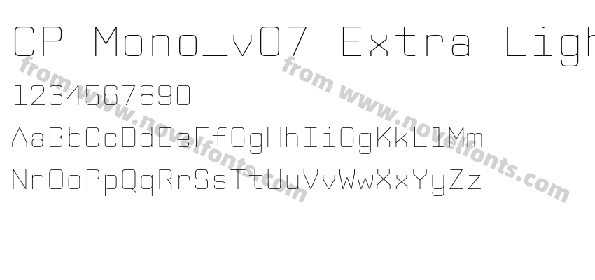 CP Mono_v07 Extra LightPreview