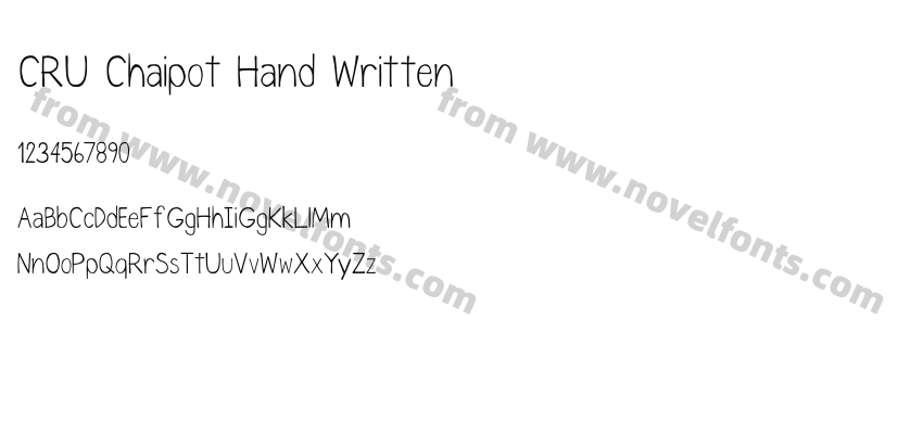 CRU Chaipot Hand WrittenPreview