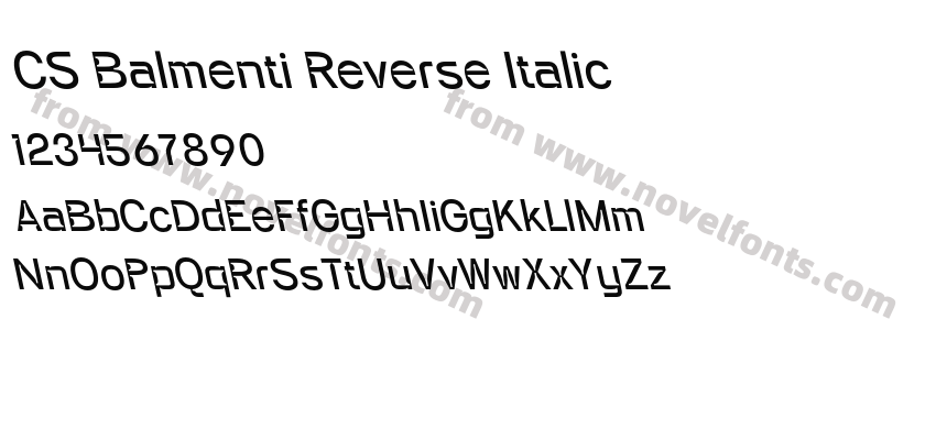 CS Balmenti Reverse ItalicPreview