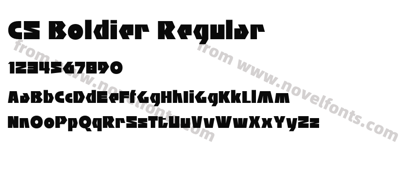 CS Boldier RegularPreview