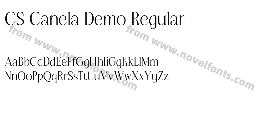 CS Canela Demo RegularPreview