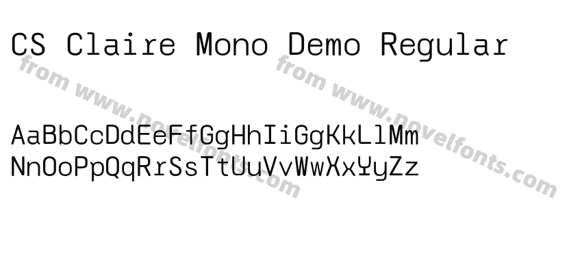 CS Claire Mono Demo RegularPreview