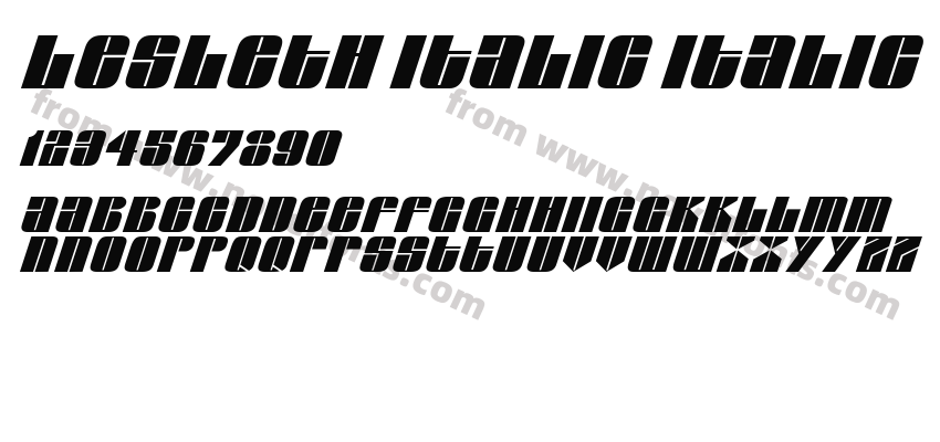 Lesleth Italic ItalicPreview