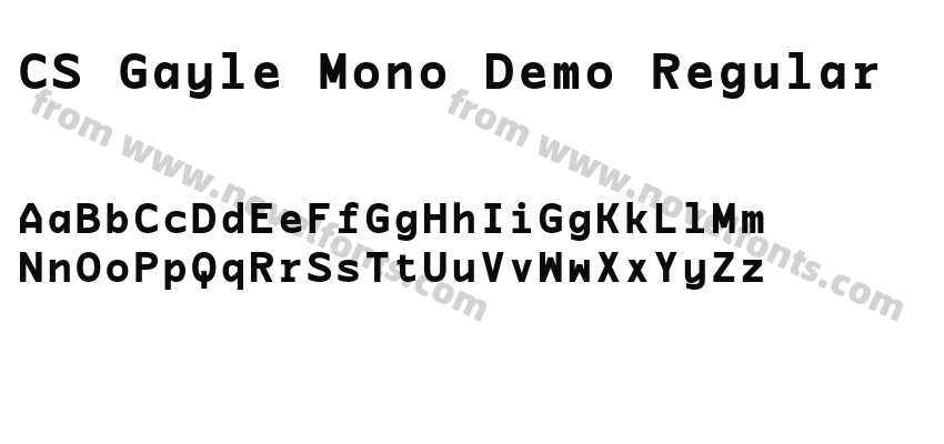 CS Gayle Mono Demo RegularPreview