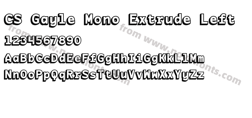 CS Gayle Mono Extrude LeftPreview
