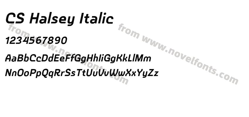 CS Halsey ItalicPreview