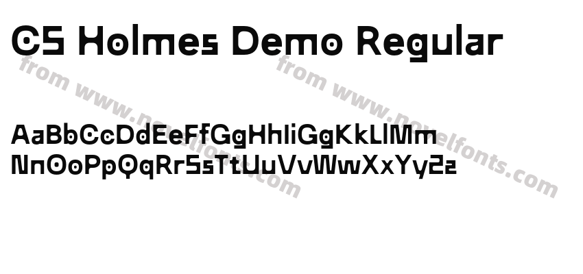 CS Holmes Demo RegularPreview