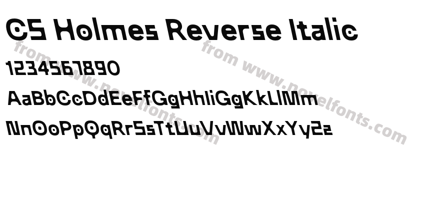 CS Holmes Reverse ItalicPreview