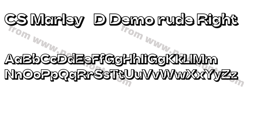 CS Marley 3D Demo rude RightPreview