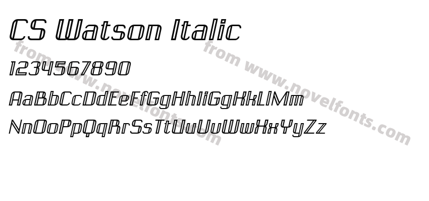 CS Watson ItalicPreview