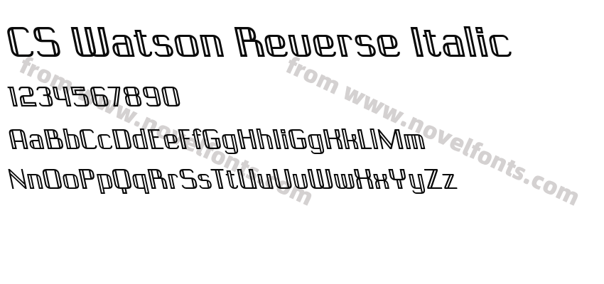 CS Watson Reverse ItalicPreview