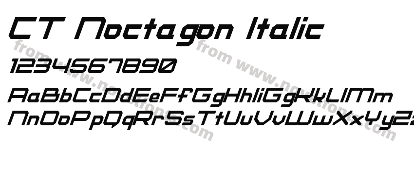 CT Noctagon ItalicPreview