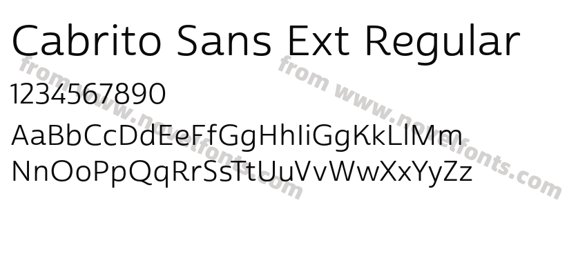 Cabrito Sans Ext RegularPreview