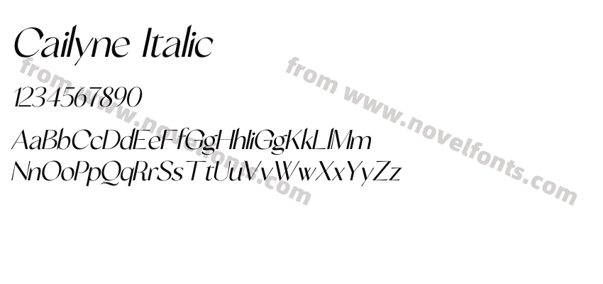 Cailyne ItalicPreview