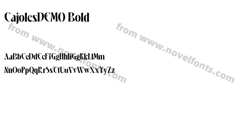 CajolesDEMO BoldPreview