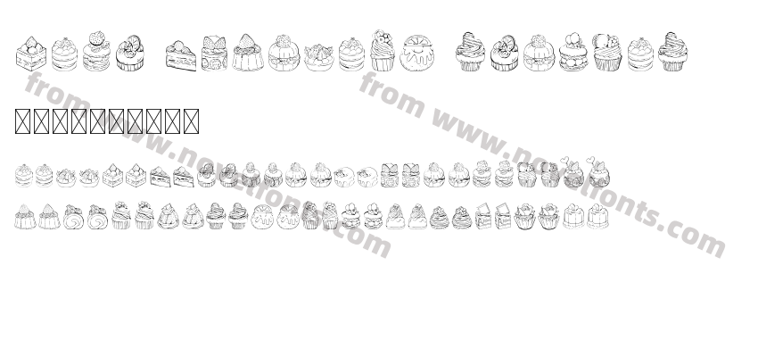 Cake Dingbats RegularPreview
