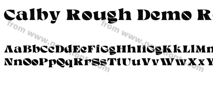 Calby Rough Demo RegularPreview
