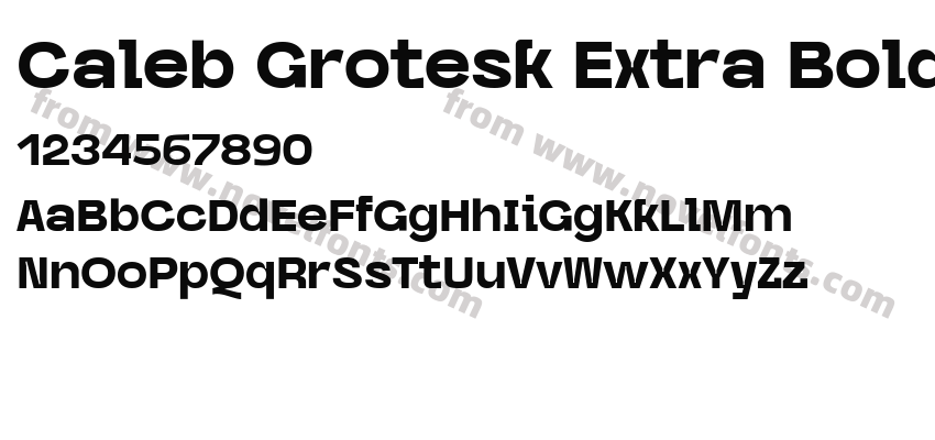Caleb Grotesk Extra BoldPreview