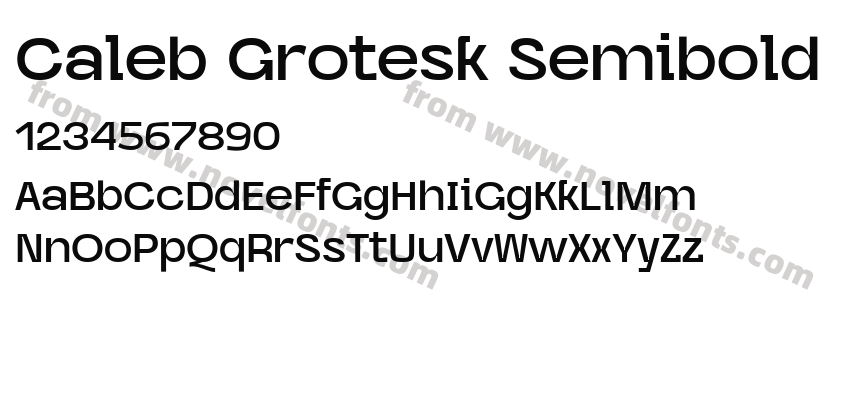 Caleb Grotesk SemiboldPreview