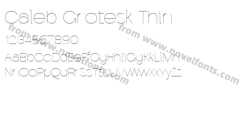 Caleb Grotesk ThinPreview