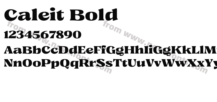 Caleit BoldPreview