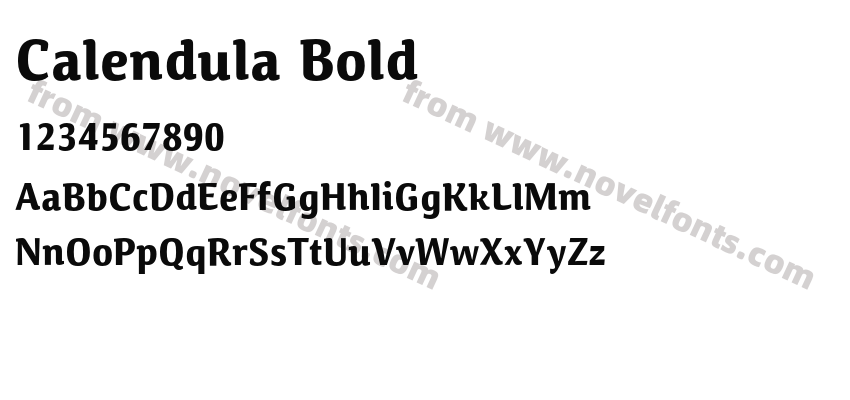 Calendula BoldPreview