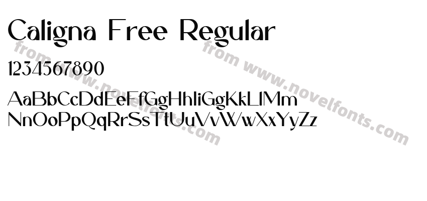 Caligna Free RegularPreview