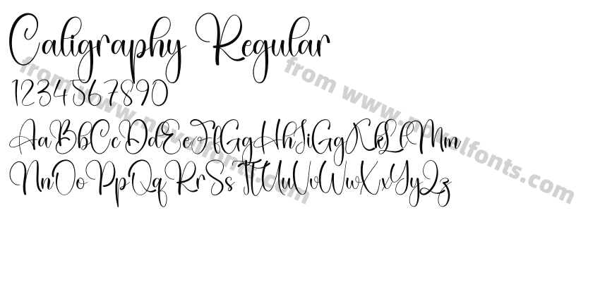 Caligraphy RegularPreview