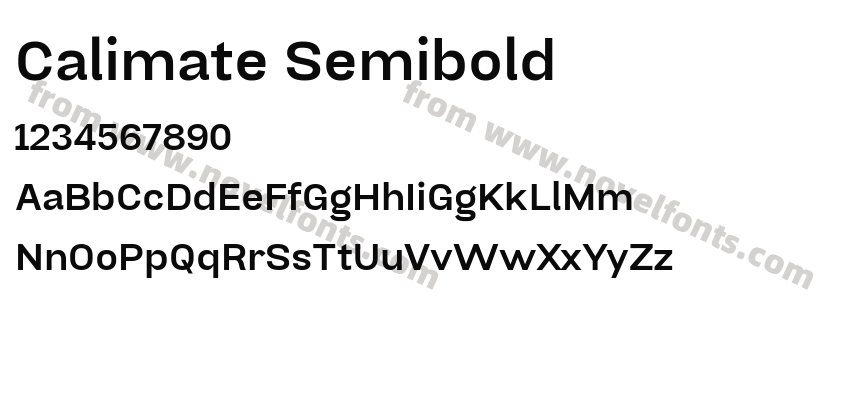 Calimate SemiboldPreview